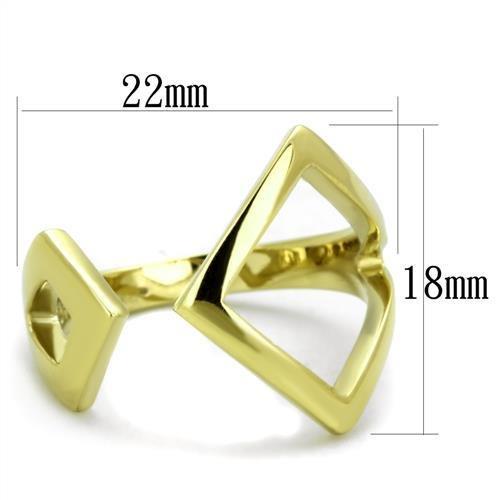 MATK1903 - IP Gold(Ion Plating) Stainless Steel Ring with No Stone