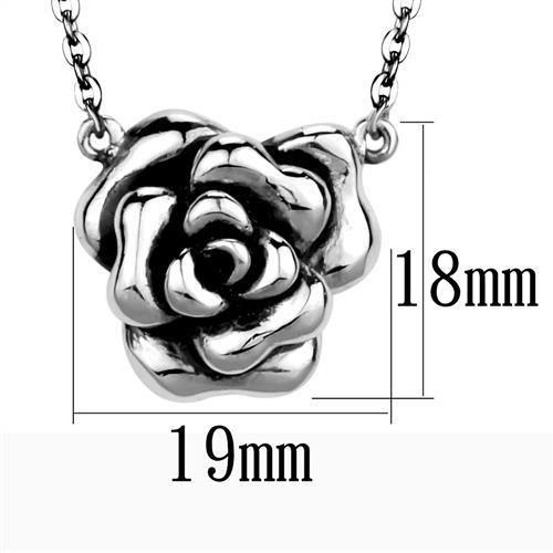MATK1932 - High polished (no plating) Stainless Steel Necklace with No Stone