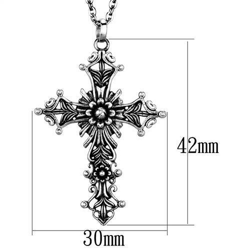MATK1934 - High polished (no plating) Stainless Steel Chain Pendant with No Stone