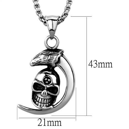 MATK2012 - High polished (no plating) Stainless Steel Necklace with No Stone