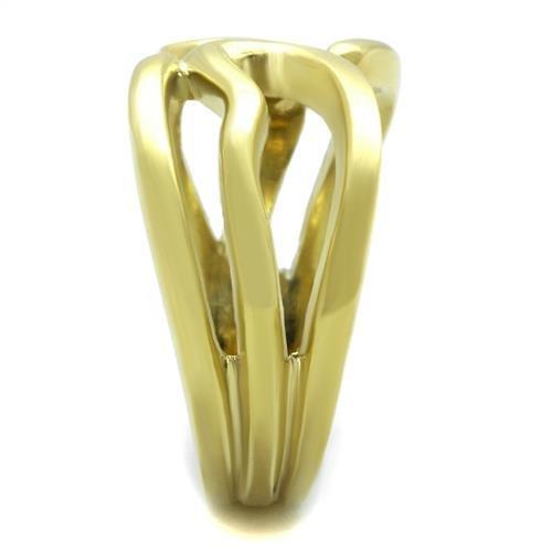 MATK2036 - IP Gold(Ion Plating) Stainless Steel Ring with No Stone