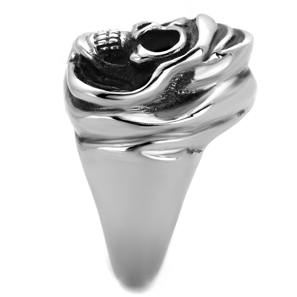 MATK2063 - High polished (no plating) Stainless Steel Ring with No Stone