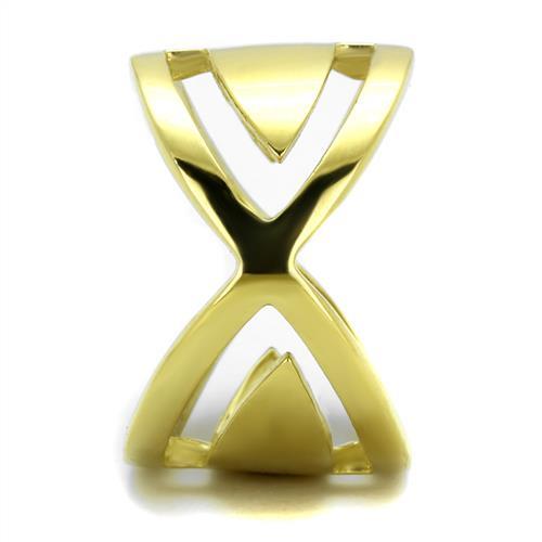 MATK2157 - IP Gold(Ion Plating) Stainless Steel Ring with No Stone