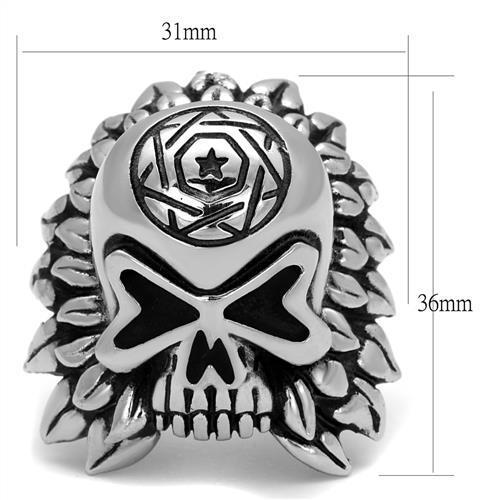 MATK2247 - High polished (no plating) Stainless Steel Ring with No Stone
