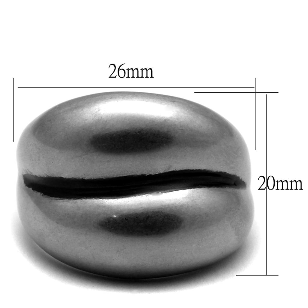 MATK2415 - Antique Silver Stainless Steel Ring with No Stone