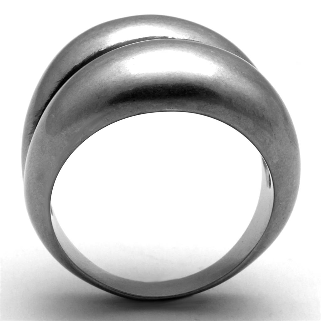 MATK2415 - Antique Silver Stainless Steel Ring with No Stone