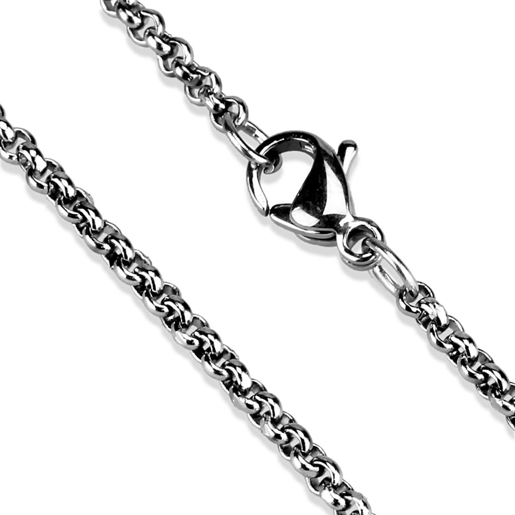 MATK2425 - High polished (no plating) Stainless Steel Chain with No Stone