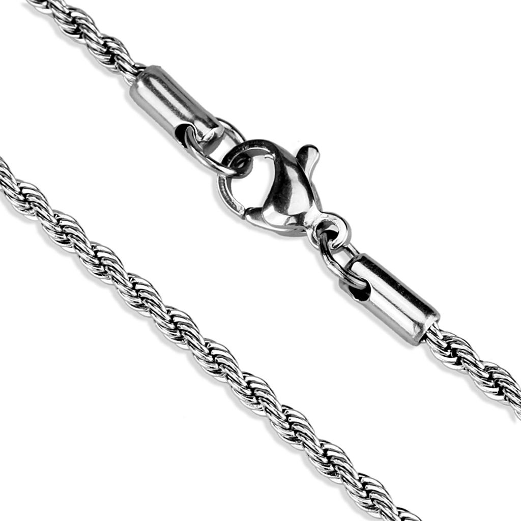 MATK2426 - High polished (no plating) Stainless Steel Chain with No Stone