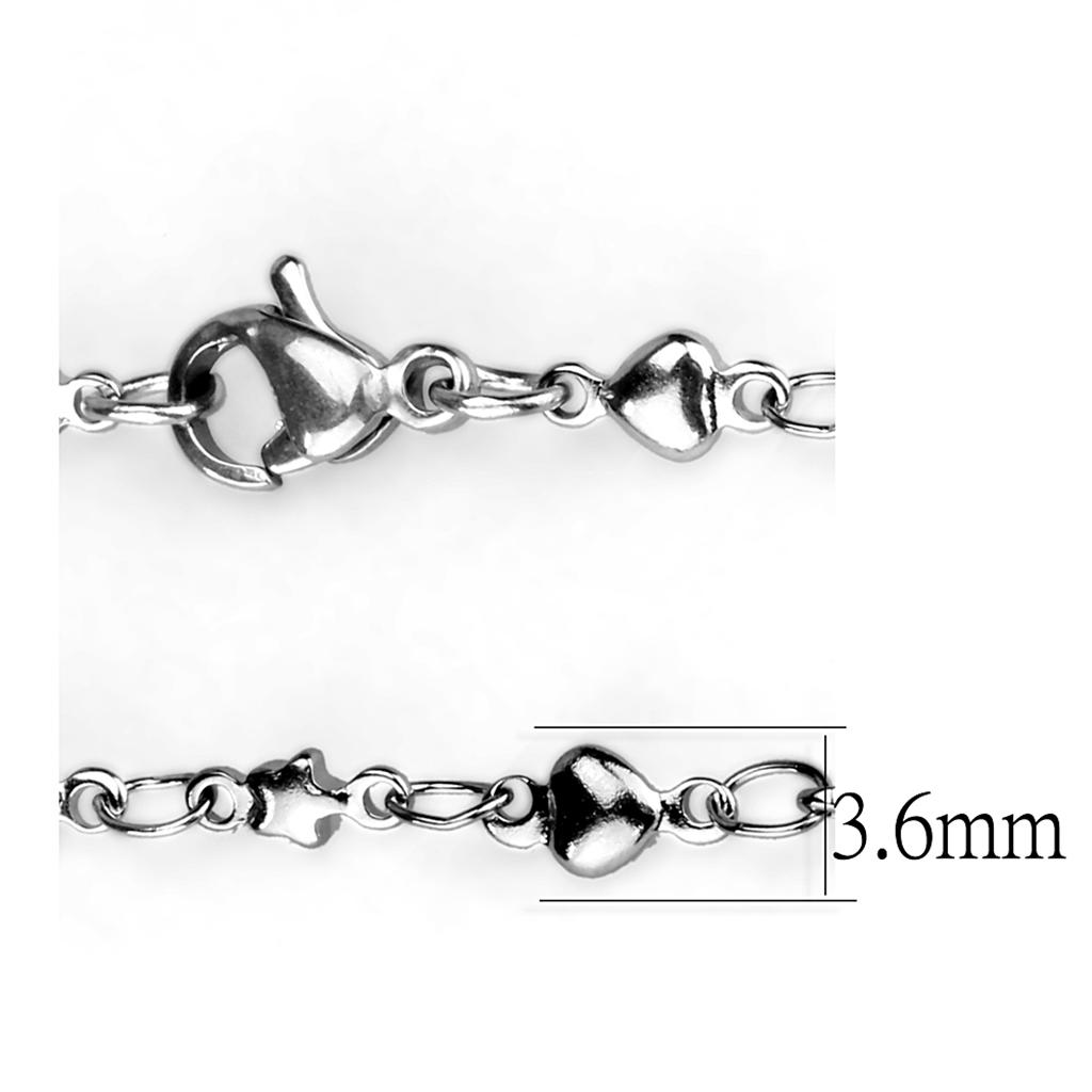 MATK2427 - High polished (no plating) Stainless Steel Chain with No Stone