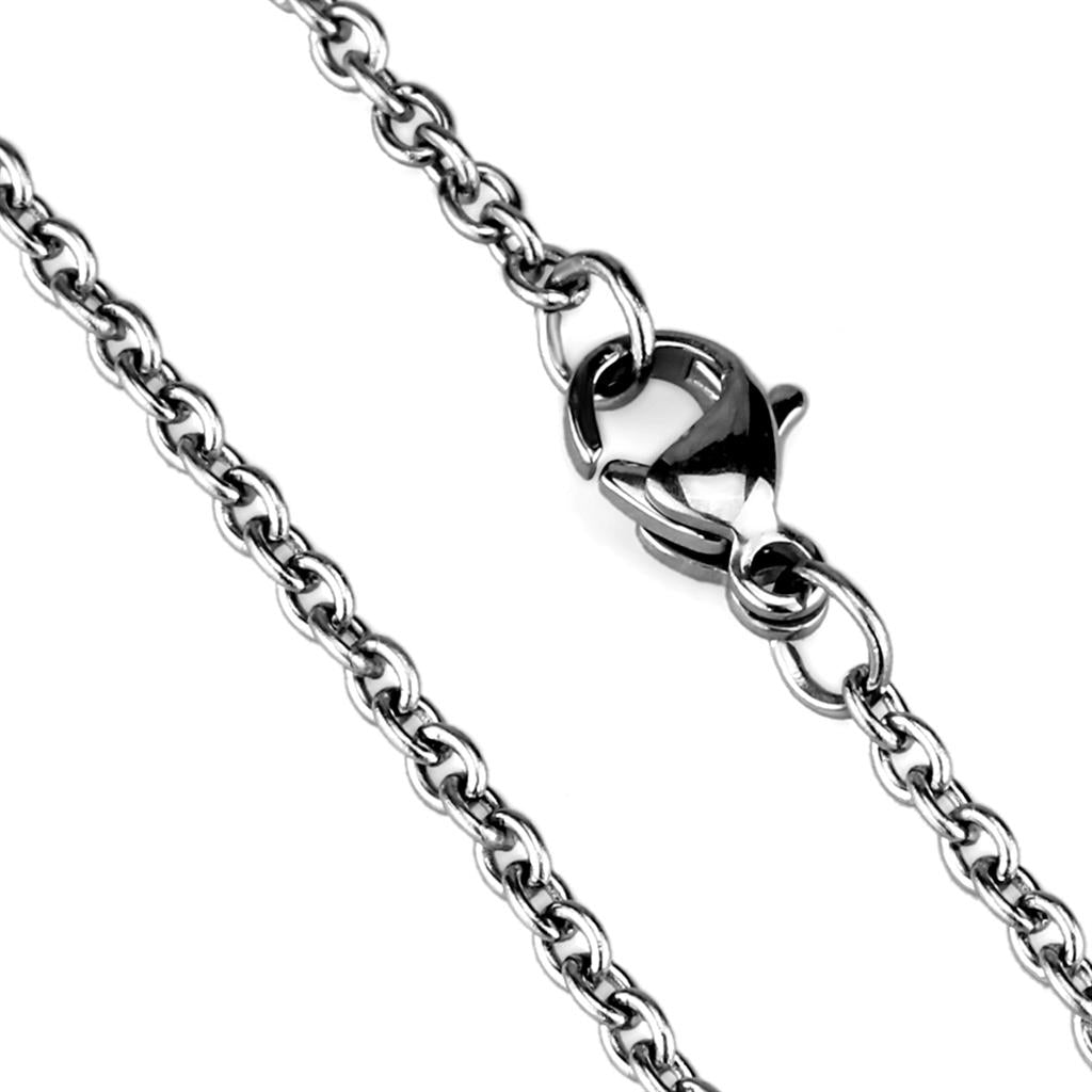 MATK2428 - High polished (no plating) Stainless Steel Chain with No Stone