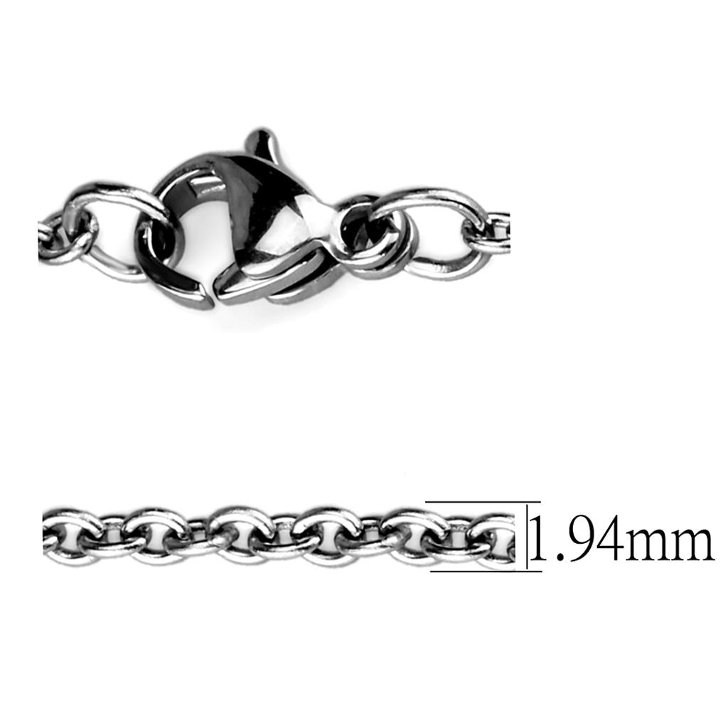 MATK2428 - High polished (no plating) Stainless Steel Chain with No Stone
