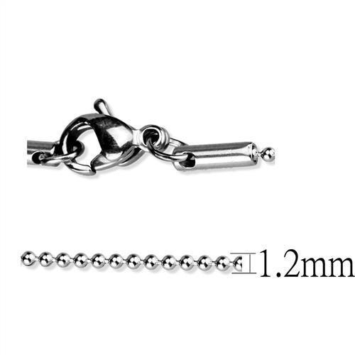 MATK2431 - High polished (no plating) Stainless Steel Chain with No Stone