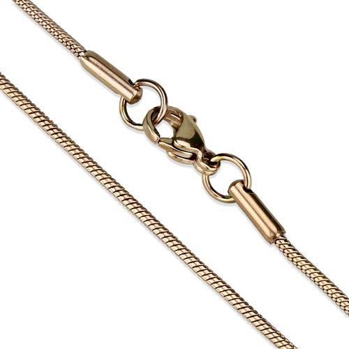 MATK2436R - IP Rose Gold(Ion Plating) Stainless Steel Chain with No Stone