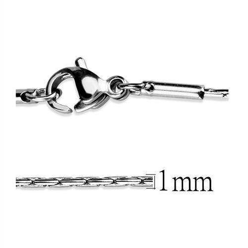 MATK2437 - High polished (no plating) Stainless Steel Chain with No Stone