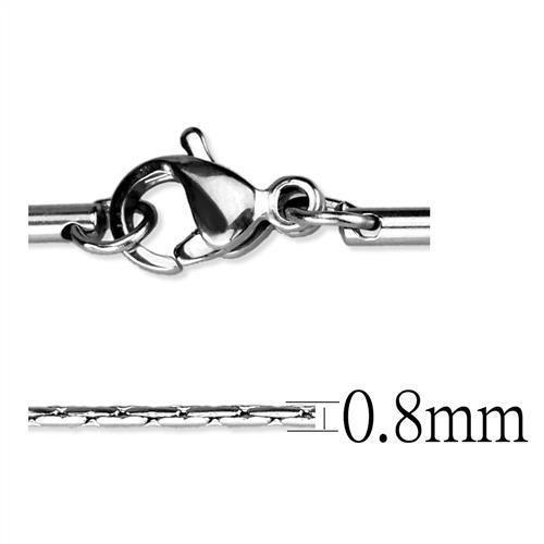 MATK2439 - High polished (no plating) Stainless Steel Chain with No Stone