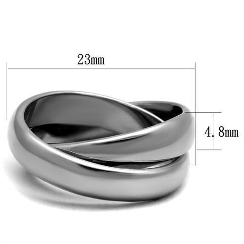 MATK2498 - High polished (no plating) Stainless Steel Ring with No Stone