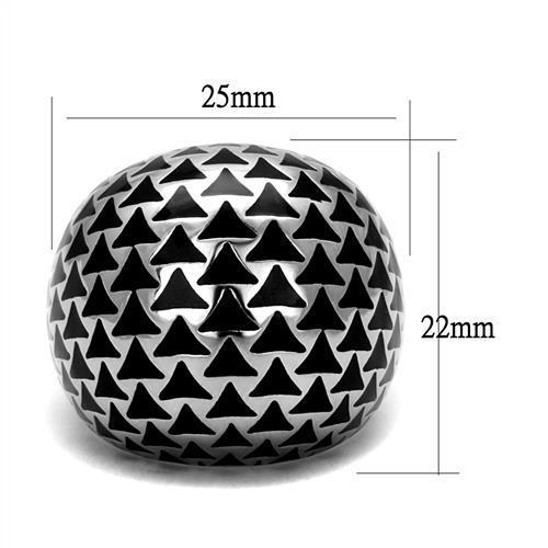 MATK2830 - High polished (no plating) Stainless Steel Ring with No Stone