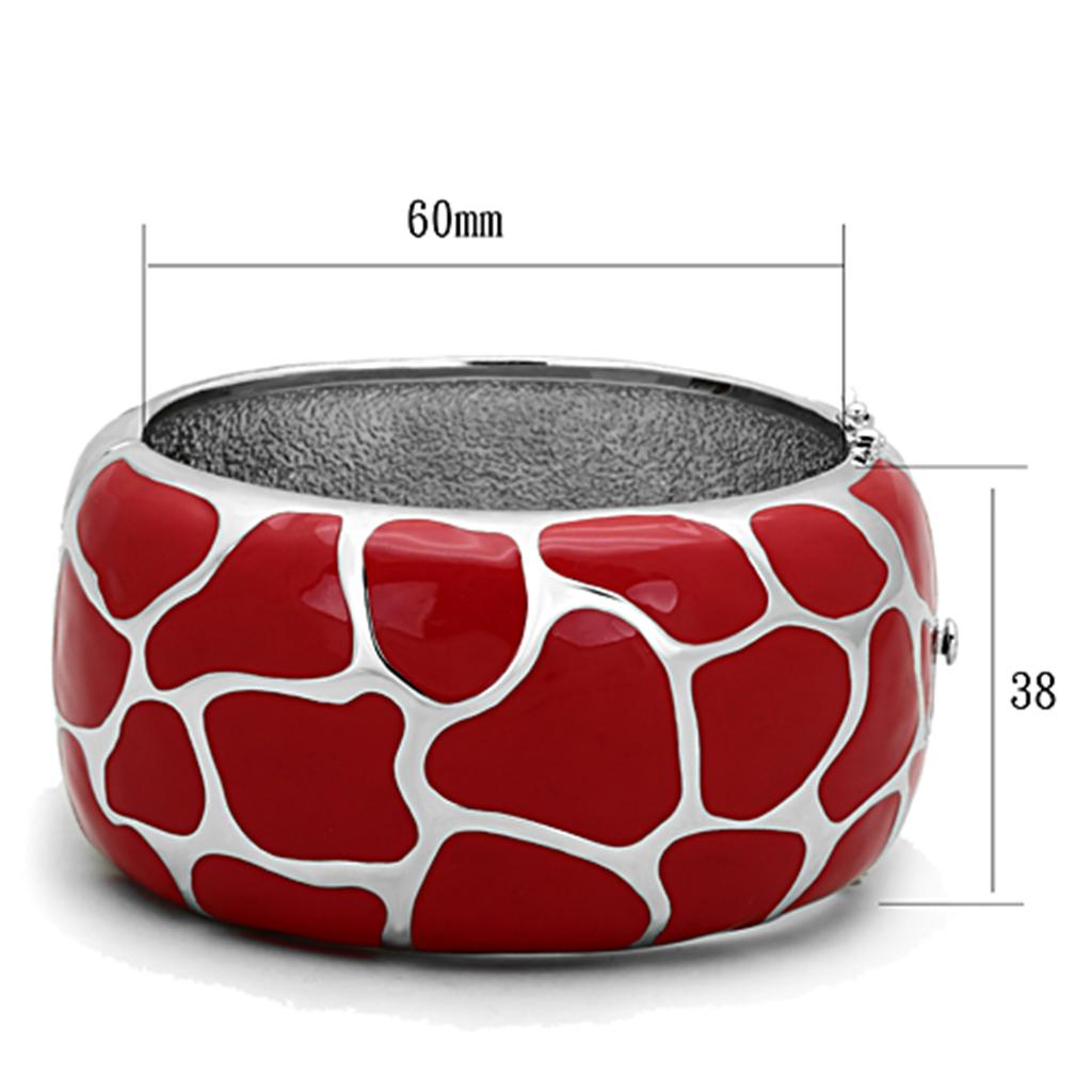 MATK294 - High polished (no plating) Stainless Steel Bangle with Epoxy in Siam