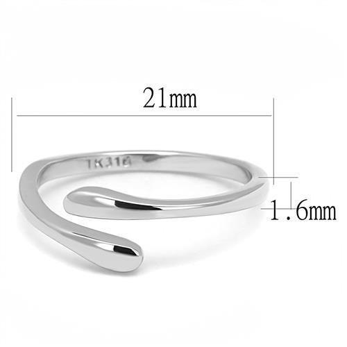 MATK3029 - High polished (no plating) Stainless Steel Ring with No Stone