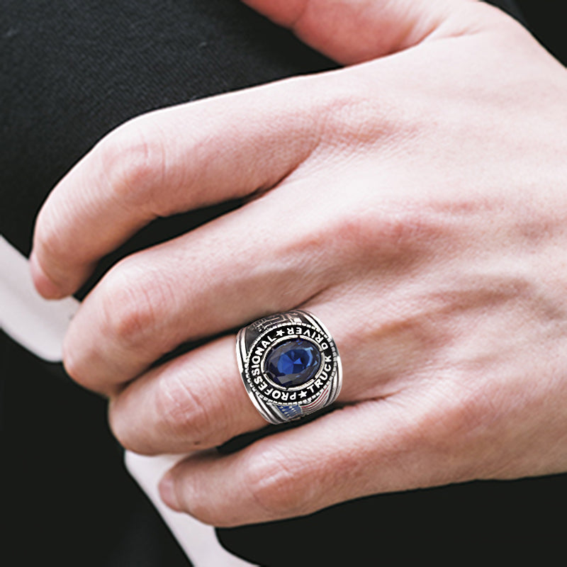 MATK30320 - Trucker Ring in Montana Blue