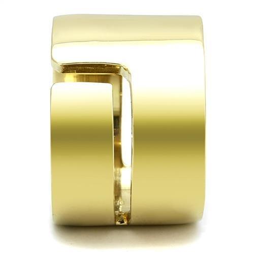 MATK3118 - IP Gold(Ion Plating) Stainless Steel Ring with No Stone