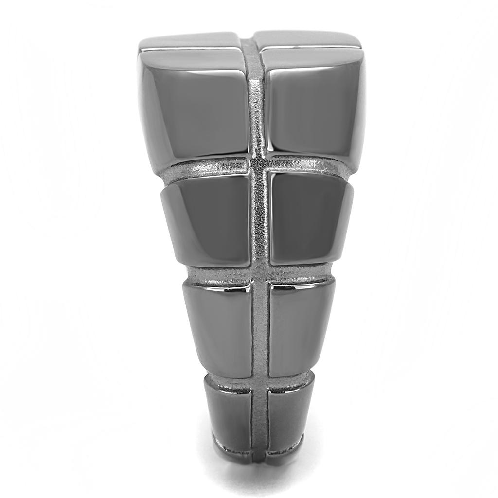 MATK3273 - IP Light Black (IP Gun) Stainless Steel Ring with No Stone