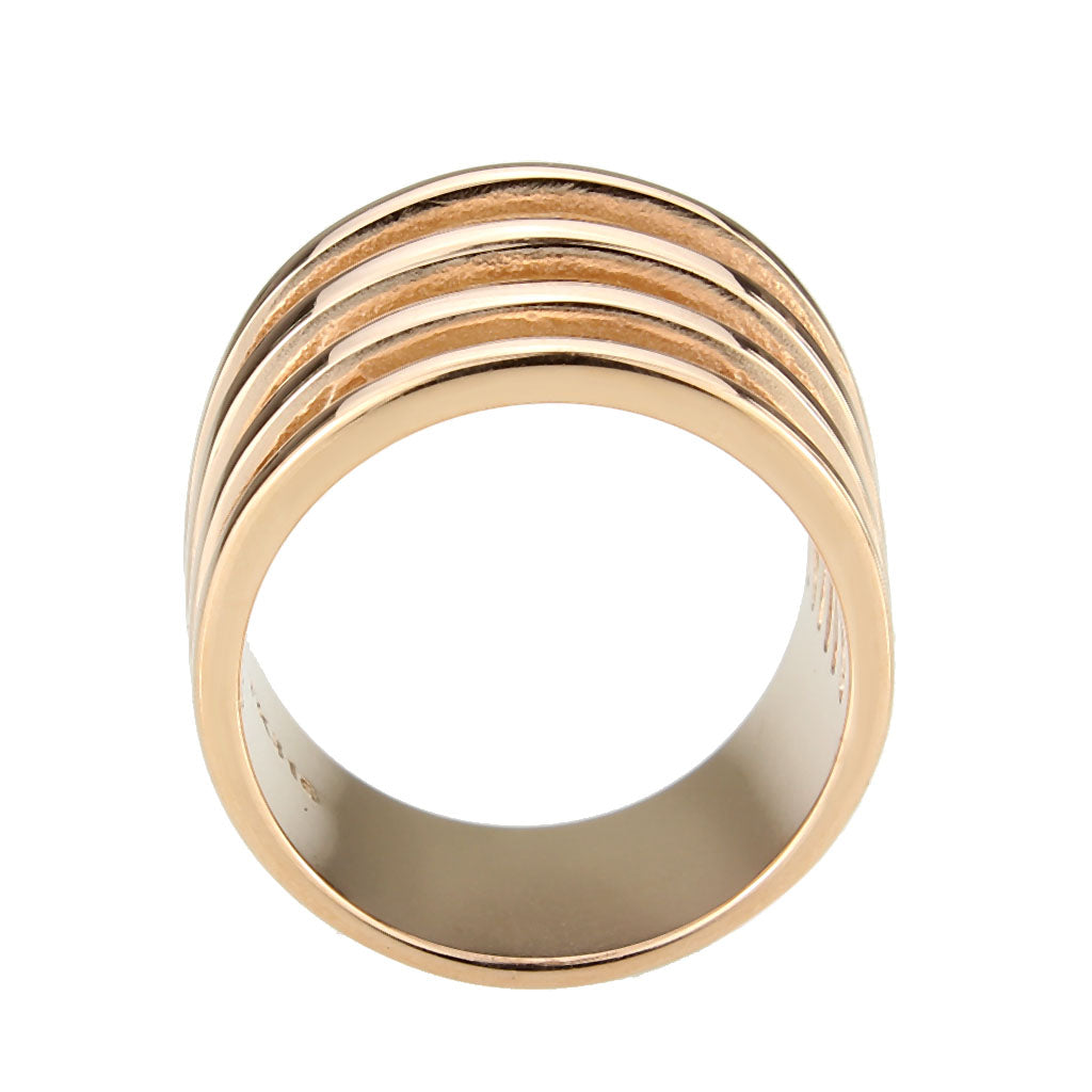 MATK3797 - IP Rose Gold(Ion Plating) Stainless Steel Ring with NoStone in No Stone