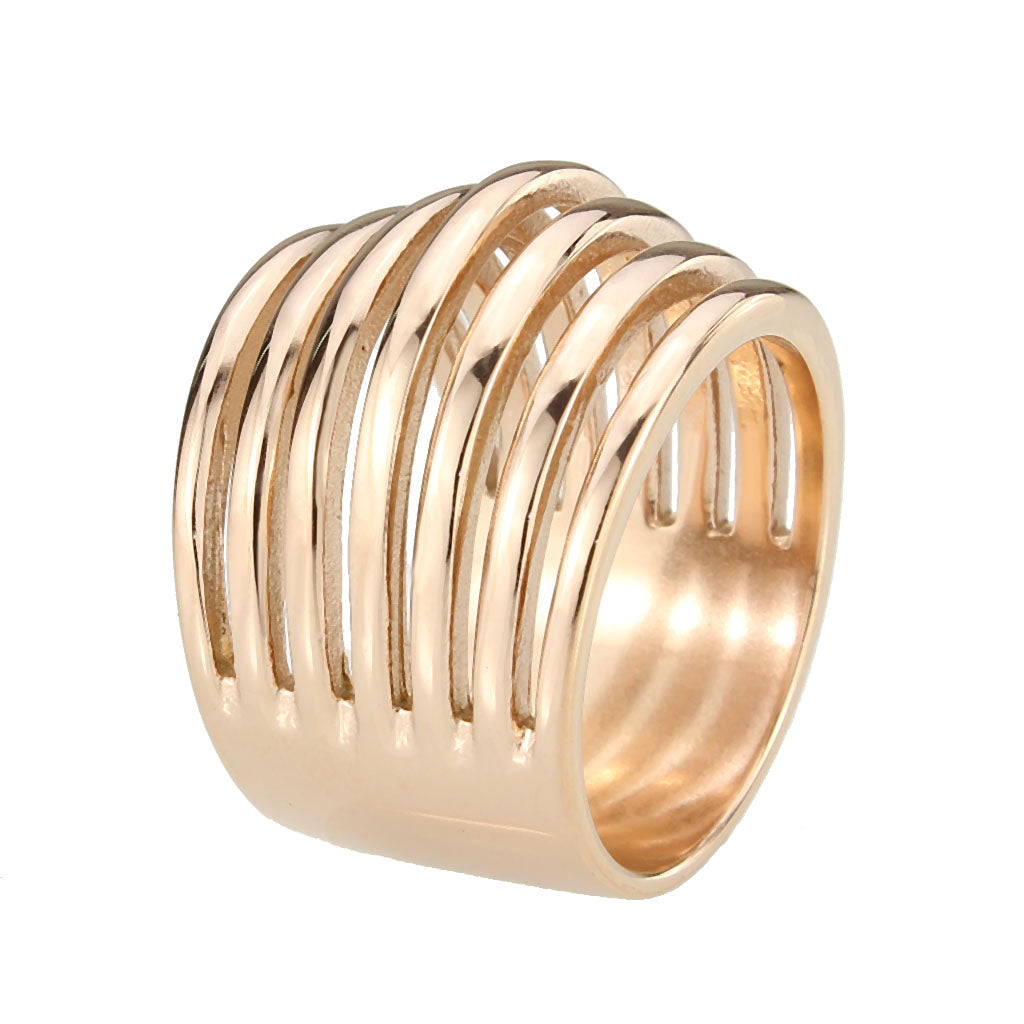 MATK3797 - IP Rose Gold(Ion Plating) Stainless Steel Ring with NoStone in No Stone