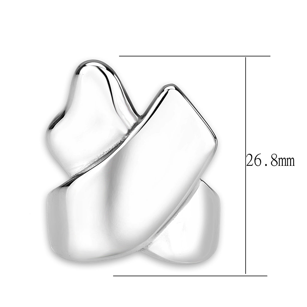MATK3798 - High polished (no plating) Stainless Steel Ring with NoStone in No Stone