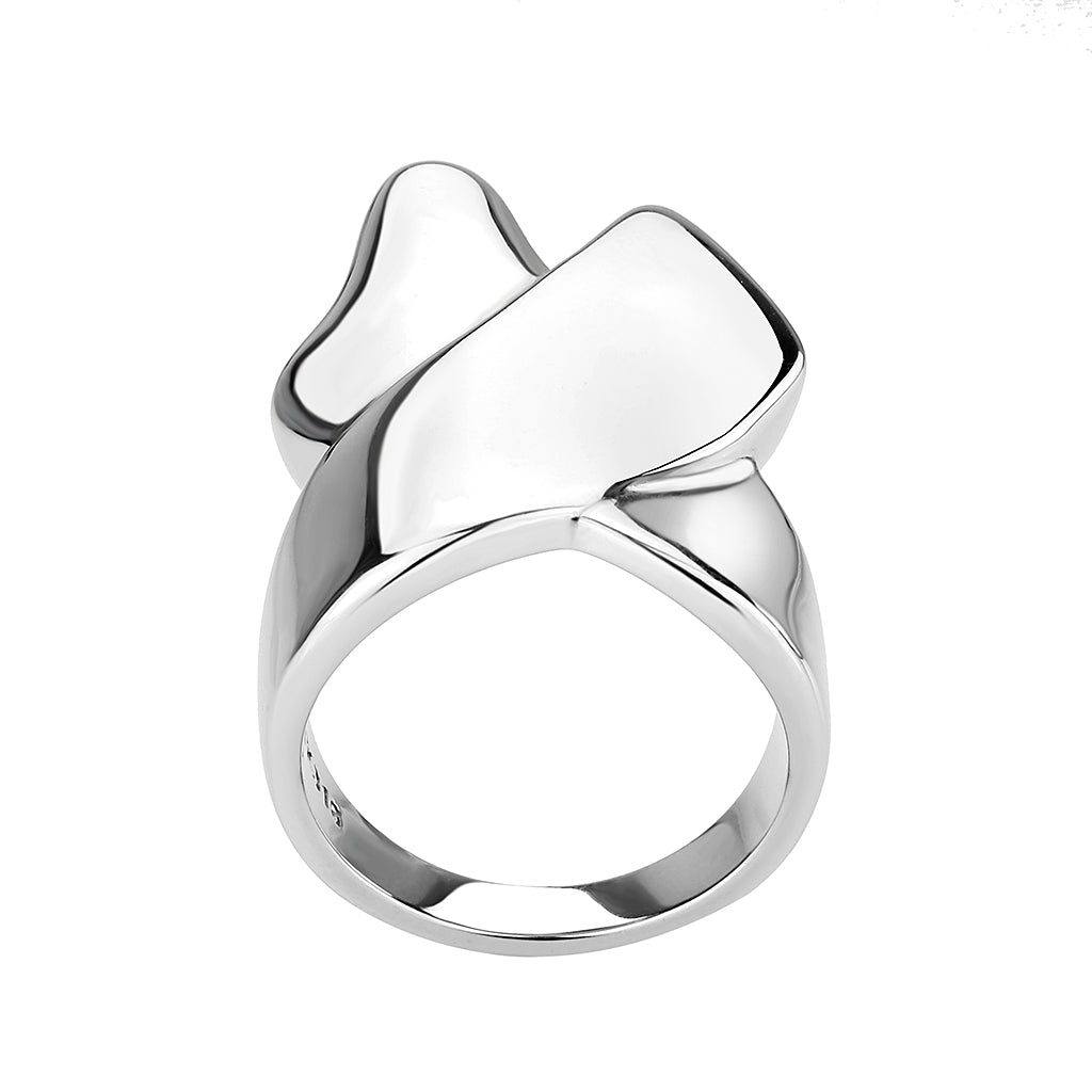 MATK3798 - High polished (no plating) Stainless Steel Ring with NoStone in No Stone