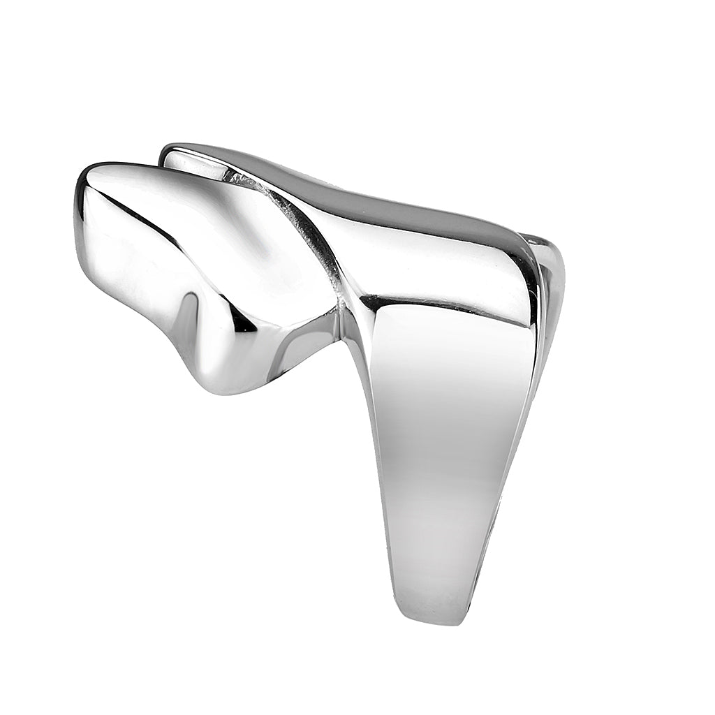 MATK3798 - High polished (no plating) Stainless Steel Ring with NoStone in No Stone