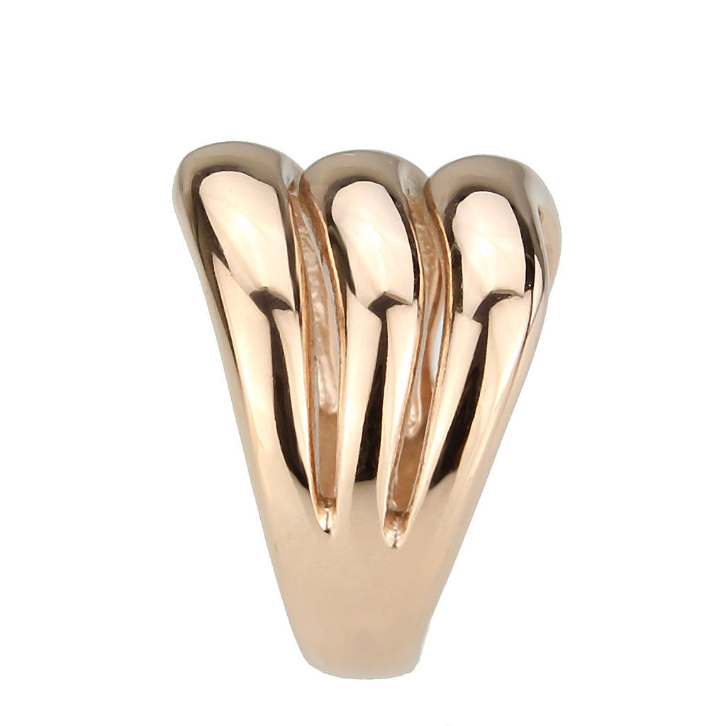 MATK3799 - IP Rose Gold(Ion Plating) Stainless Steel Ring with NoStone in No Stone