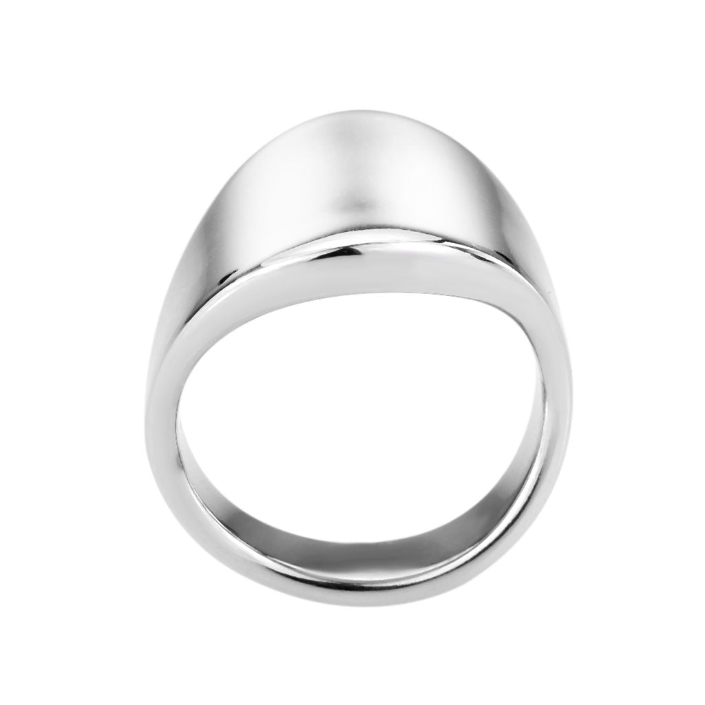 MATK3801 - High polished (no plating) Stainless Steel Ring with NoStone in No Stone