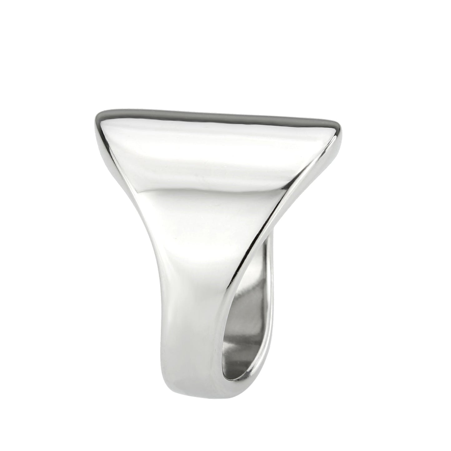 MATK3801 - High polished (no plating) Stainless Steel Ring with NoStone in No Stone
