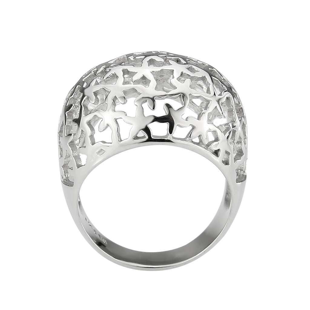 MATK3802 - High polished (no plating) Stainless Steel Ring with NoStone in No Stone