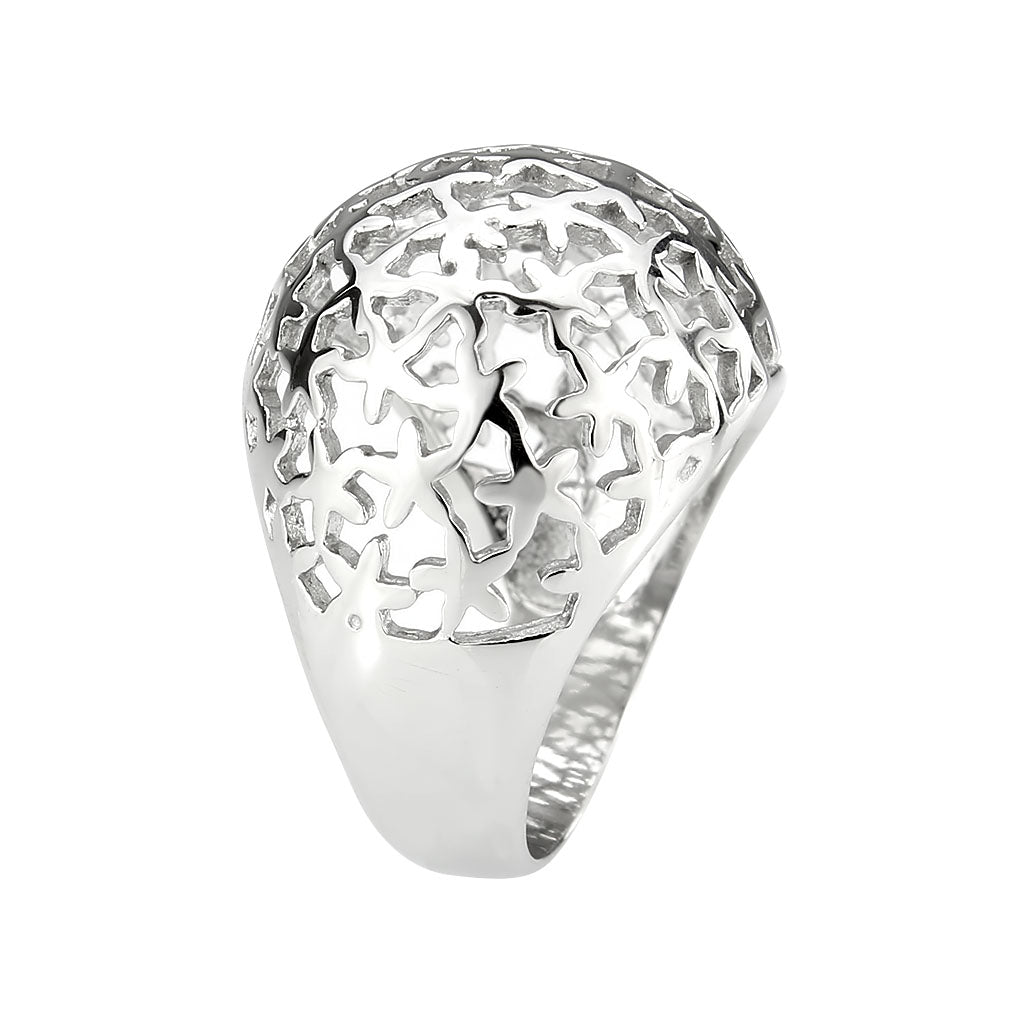 MATK3802 - High polished (no plating) Stainless Steel Ring with NoStone in No Stone