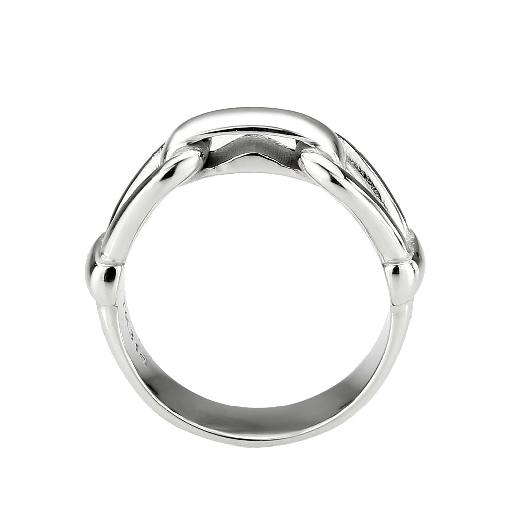 MATK3803 - High polished (no plating) Stainless Steel Ring with NoStone in No Stone