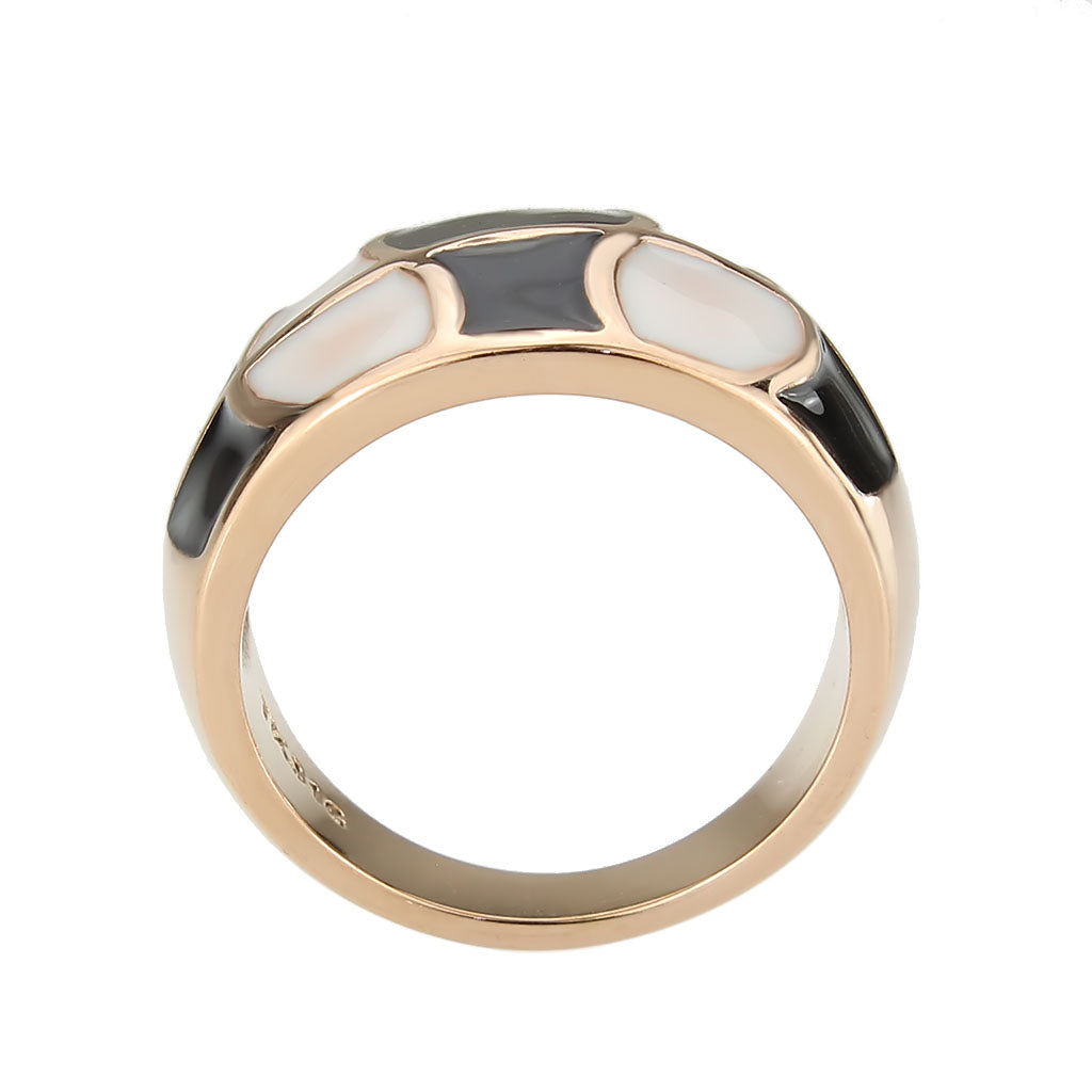 MATK3827 - IP Rose Gold(Ion Plating) Stainless Steel Ring with NoStone in No Stone