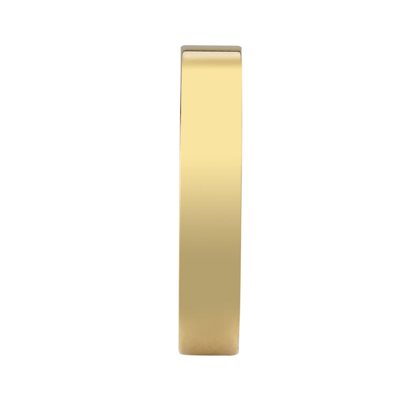 MATK3832 - IP Gold Stainless Steel Ring with Top Grade Crystal in Clear