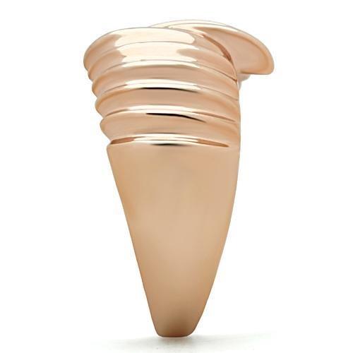 MAGL212 - IP Rose Gold(Ion Plating) Brass Ring with No Stone