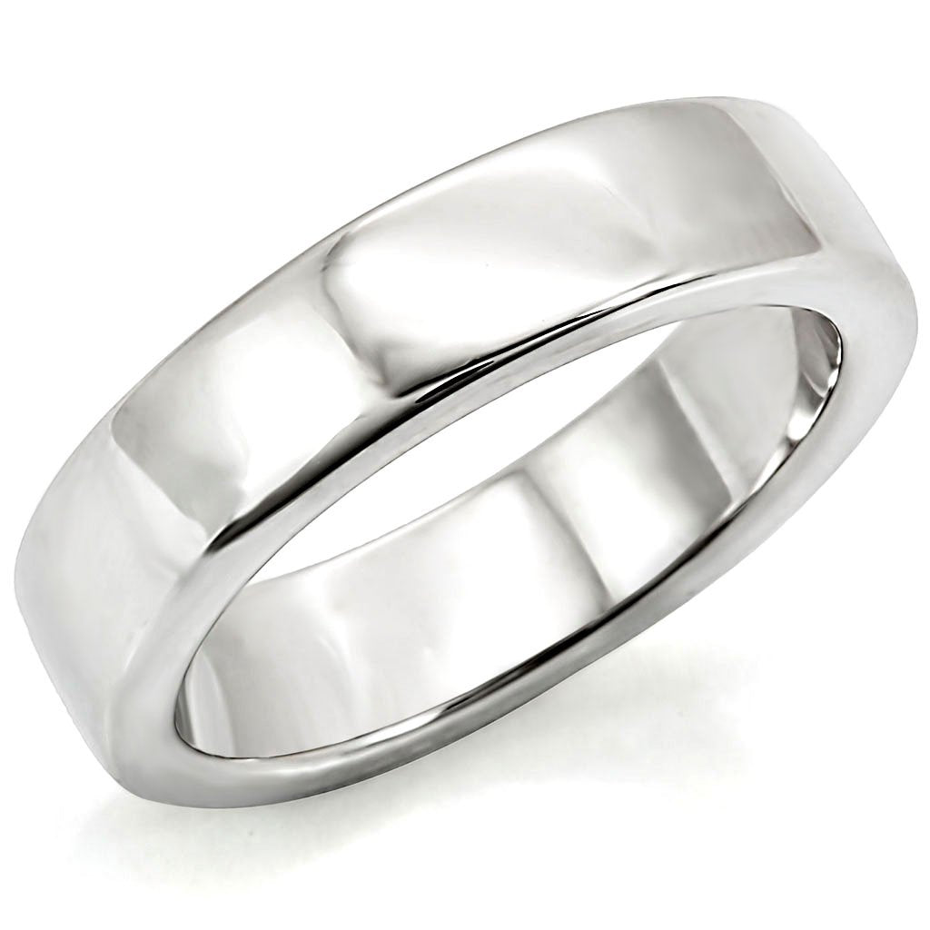 MALO1261 - Rhodium Brass Ring with No Stone