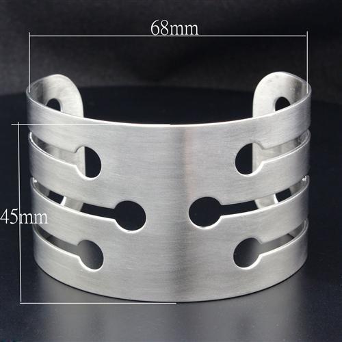 MALO1947 - High polished (no plating) Stainless Steel Bangle with No Stone