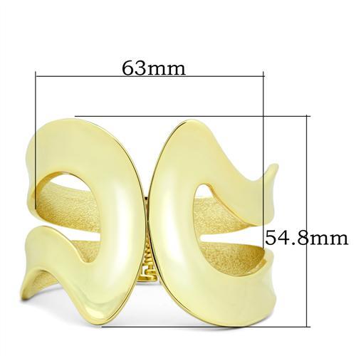 MALO2124 - Flash Gold White Metal Bangle with No Stone