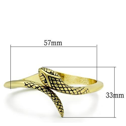 MALO2140 - Flash Gold White Metal Bangle with Top Grade Crystal in Clear