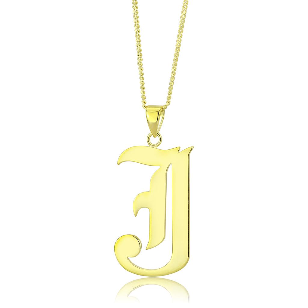 MALO230 - Gold Brass Chain Pendant with No Stone