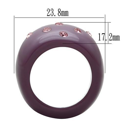 MALO2386 - Resin Ring with Synthetic Synthetic Stone in Multi Color