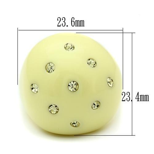 MALO2387 - Resin Ring with Synthetic Synthetic Stone in Multi Color