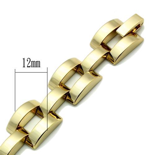 MALO2425 - Gold Brass Bracelet with No Stone