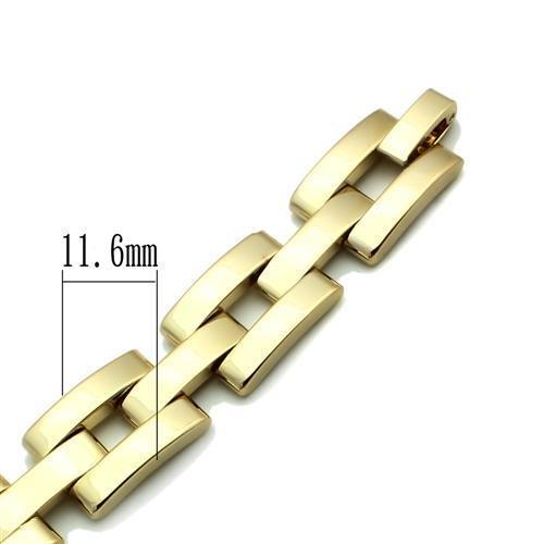 MALO2426 - Gold Brass Bracelet with No Stone