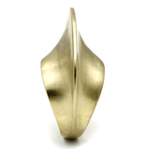MALO2539 - Gold & Brush Brass Ring with No Stone